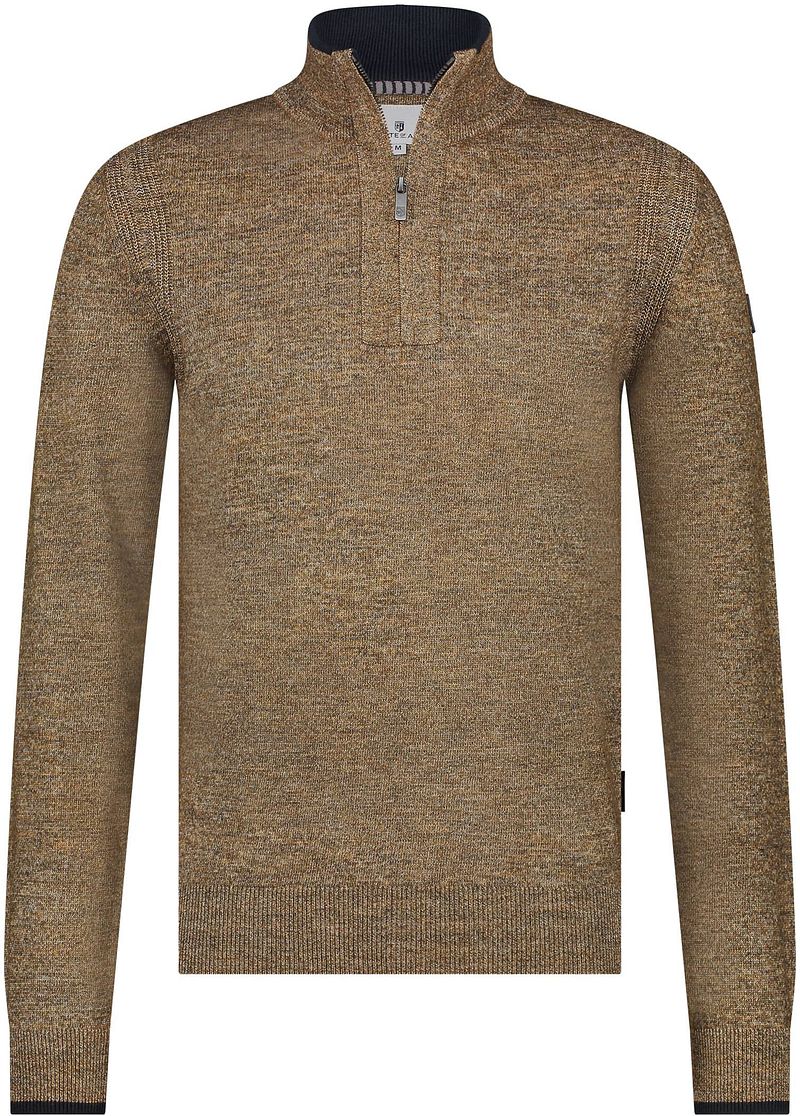 State of Art Half Zip Trui Geel