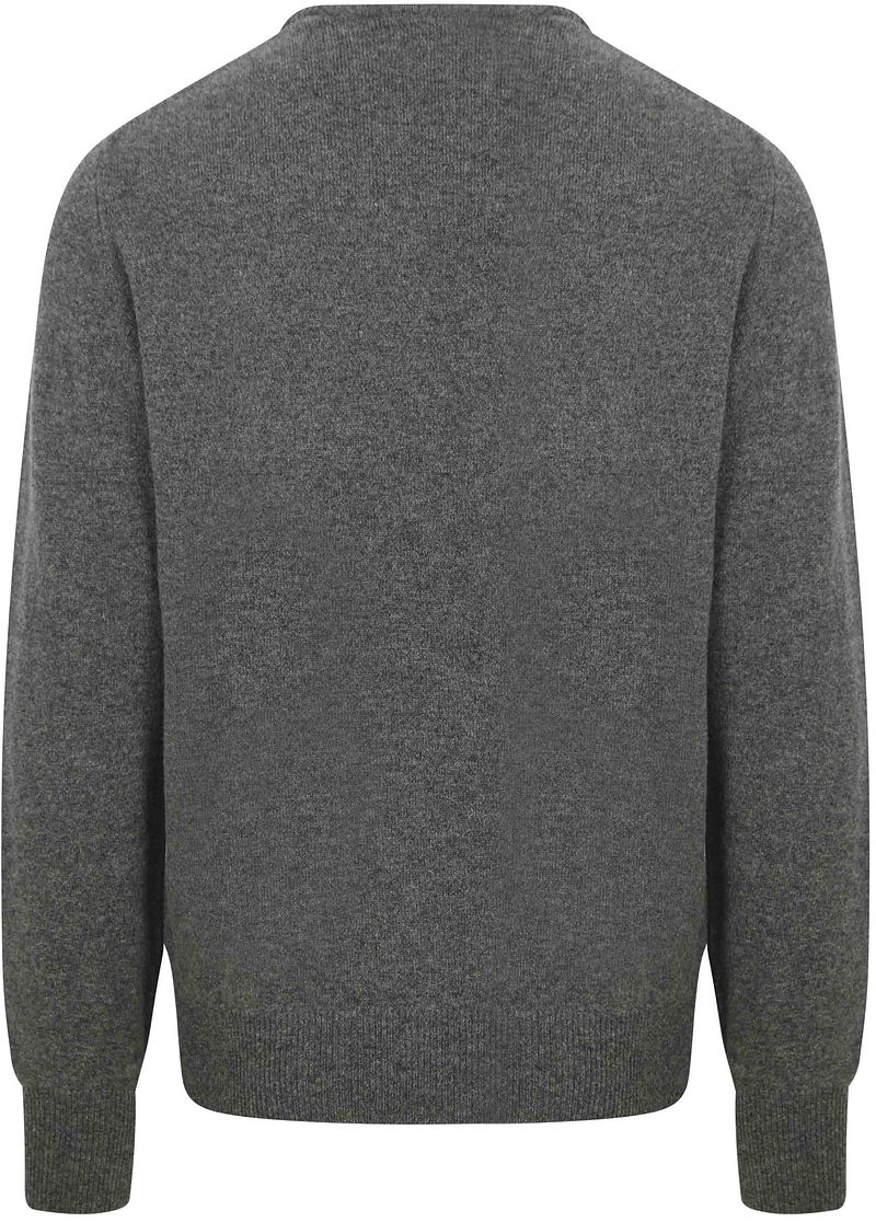 William Lockie O-Auschnitt Pullover Lammwolle Gliff Grau - Größe L günstig online kaufen