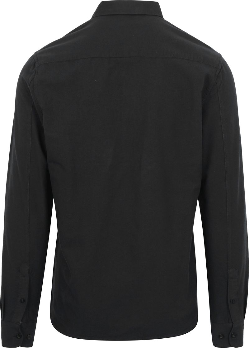 KnowledgeCotton Apparel Overhemd Zwart