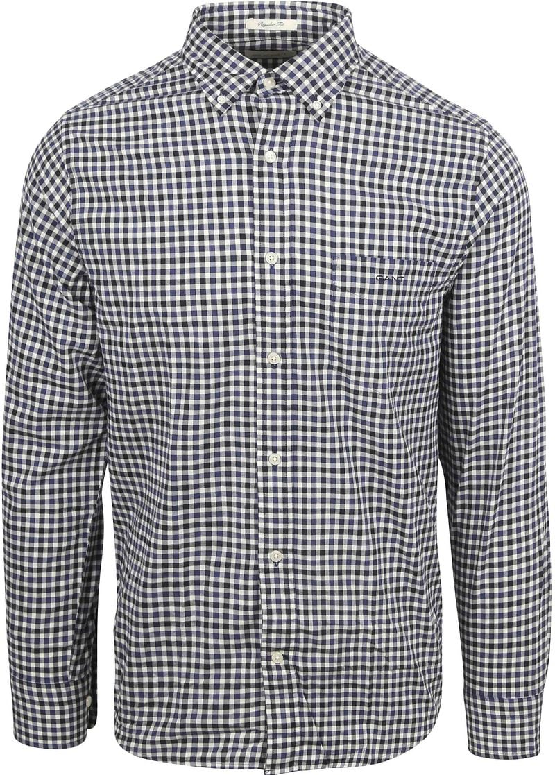 Gant Casual Blauw Overhemd Blue Heren