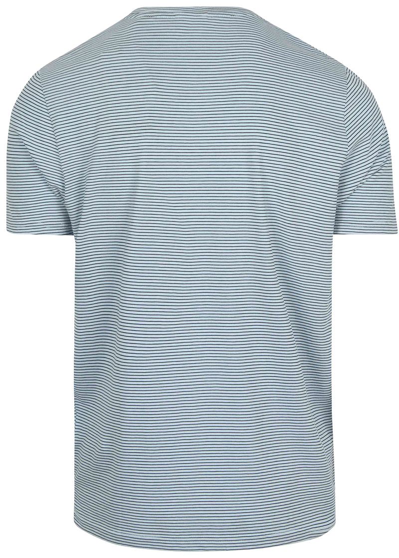 No Excess Stripes T-Shirt Lichtblauw