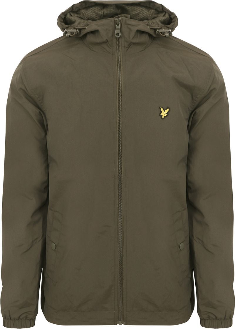 Lyle & Scott Jacke Zip Through Olivgrün - Größe S günstig online kaufen