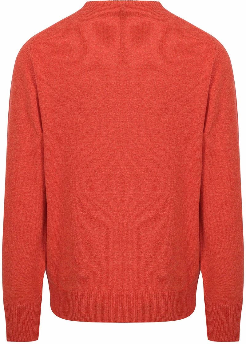 William Lockie V-Auschnitt Pullover Lamwolle Orange - Größe XL günstig online kaufen