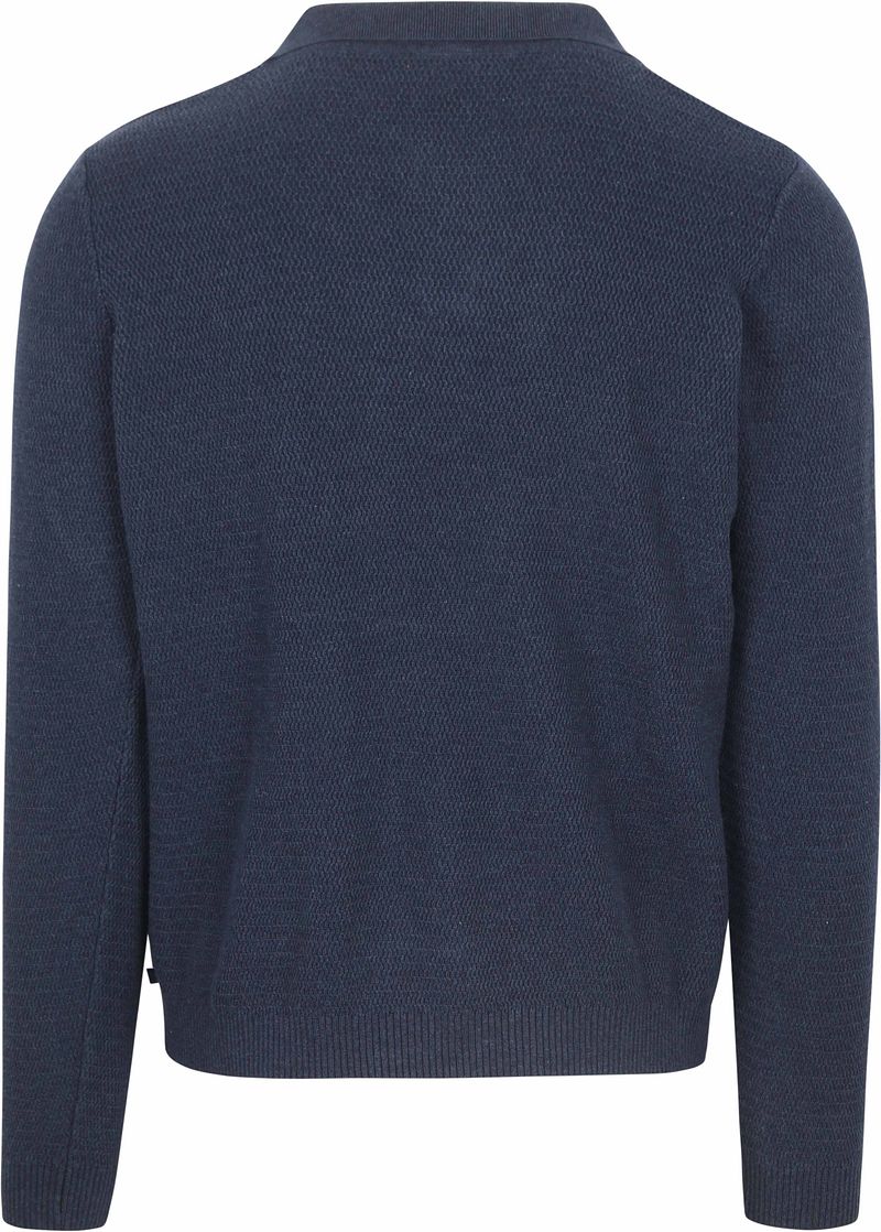 Suitable Trui Riva Structure Melange Navy