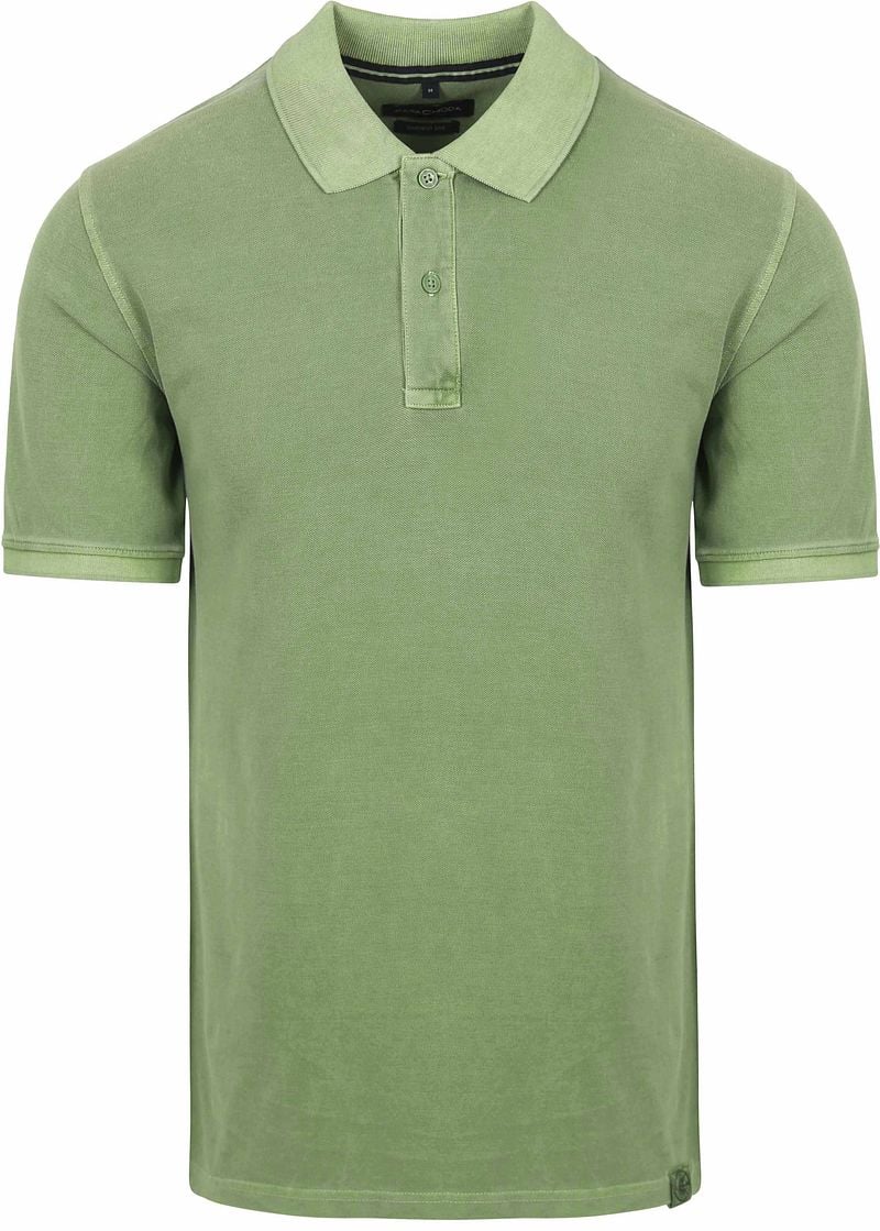 Casa Moda Polo Piqué Garment Dye Groen