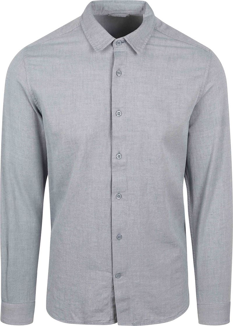 KnowledgeCotton Apparel Overhemd Vintage Indigo