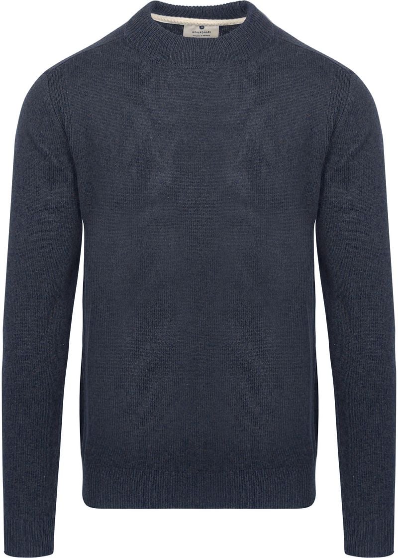 Anerkjendt Lammwolle Pullover Rico Navy - Größe L günstig online kaufen