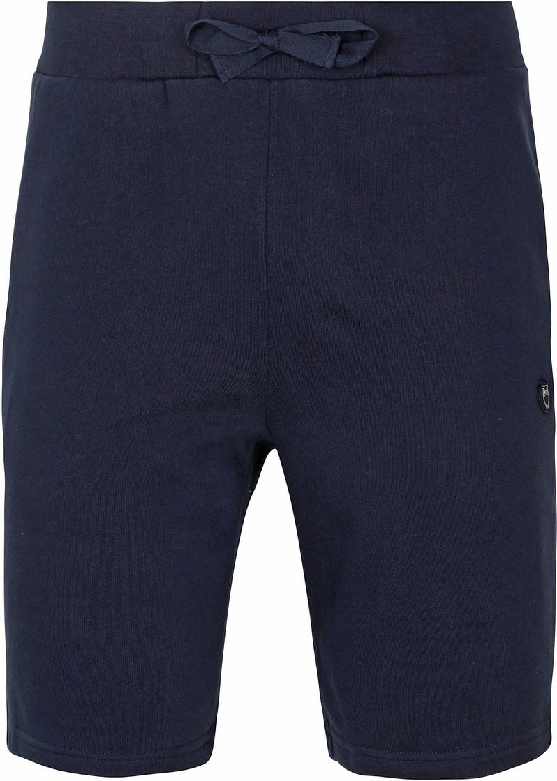 KnowledgeCotton Apparel Teak Sweat Shorts Donkerblauw