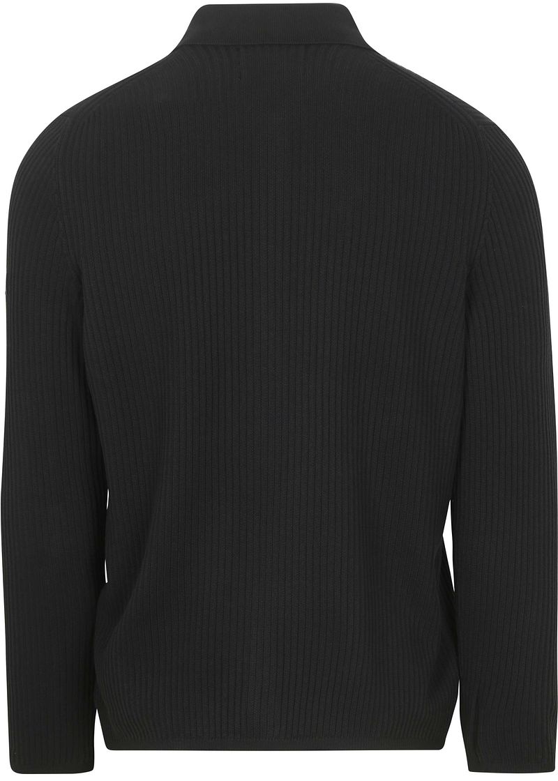 Marc O'Polo Vest Button Ribbed Navy