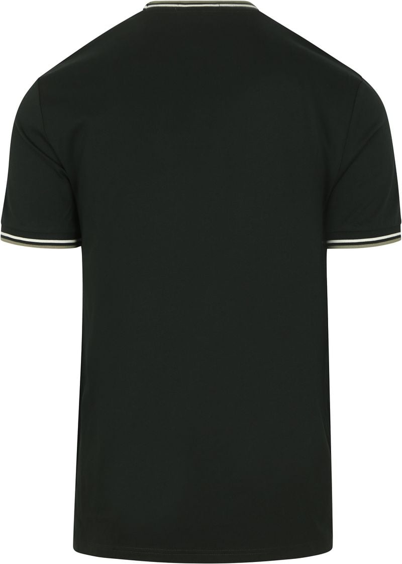 Fred Perry M1588 Twin Tipped T-shirt Donker Groen