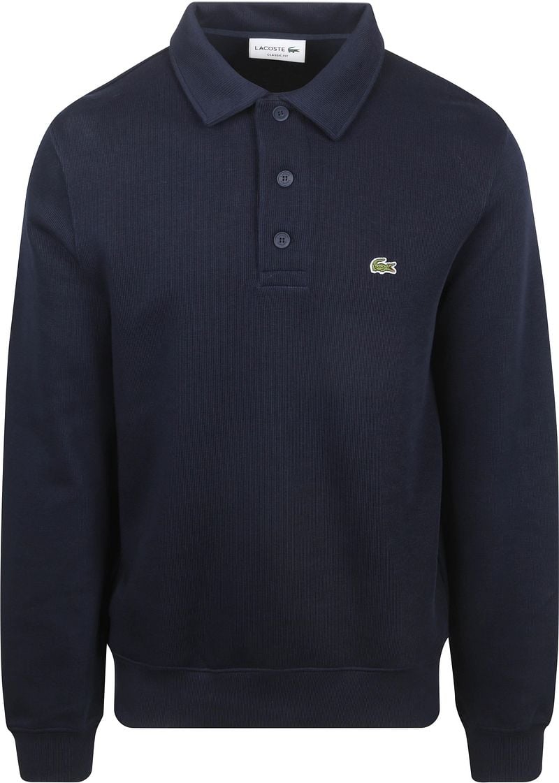 Lacoste Sweatshirt Poloshirt Navy - Größe L günstig online kaufen