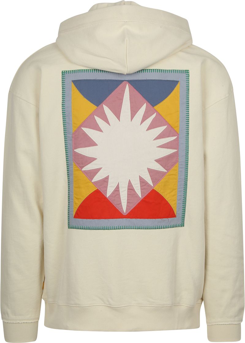 Scotch and Soda Patchwork Applique Hoodie Beige