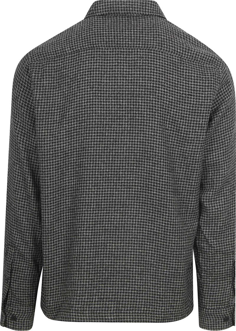 Marc O'Polo Overshirt Pied De Poule Antraciet