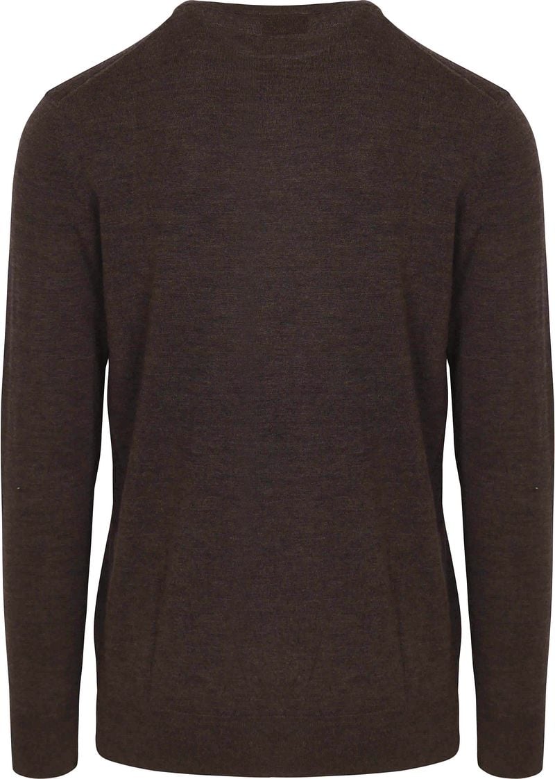 Profuomo Pullover Merinowolle Dunkelbraun - Größe L günstig online kaufen
