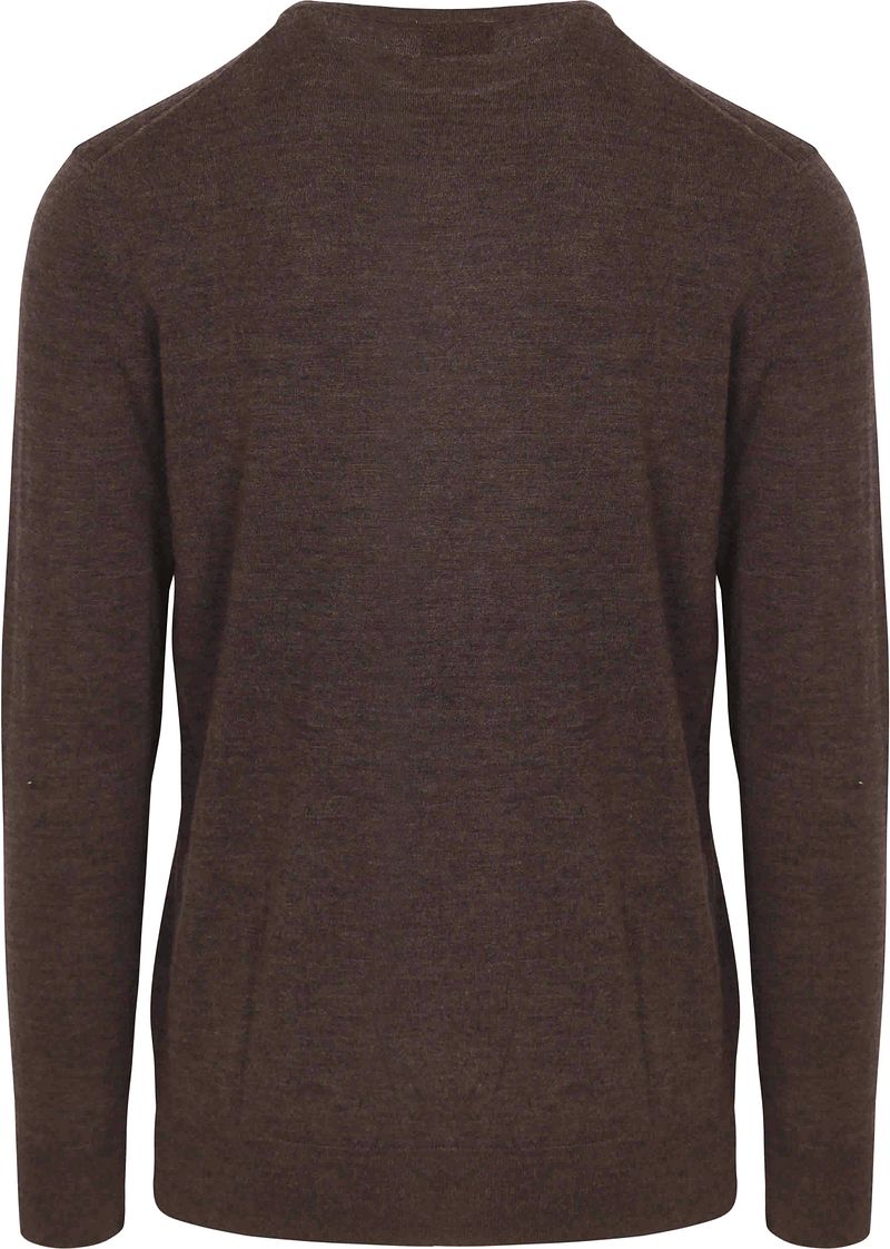 Profuomo Pullover Merinowol Bruin