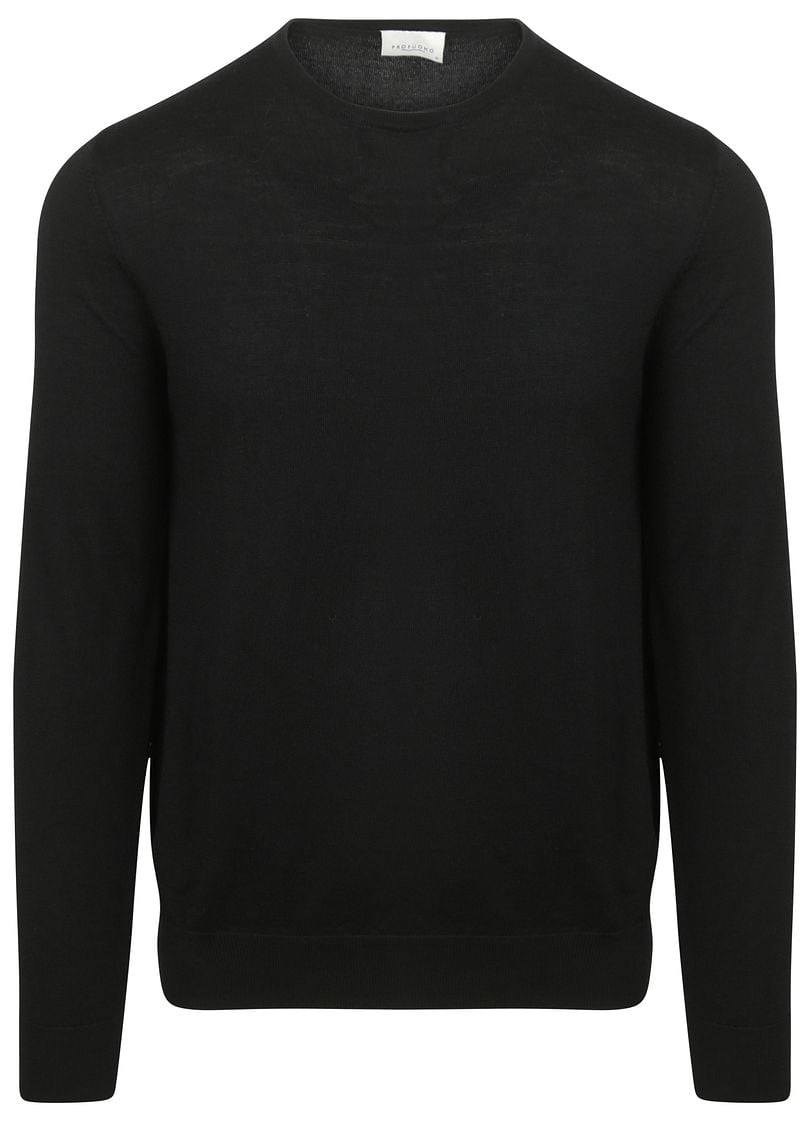 Profuomo Pullover Merinowolle Schwarz - Größe L günstig online kaufen