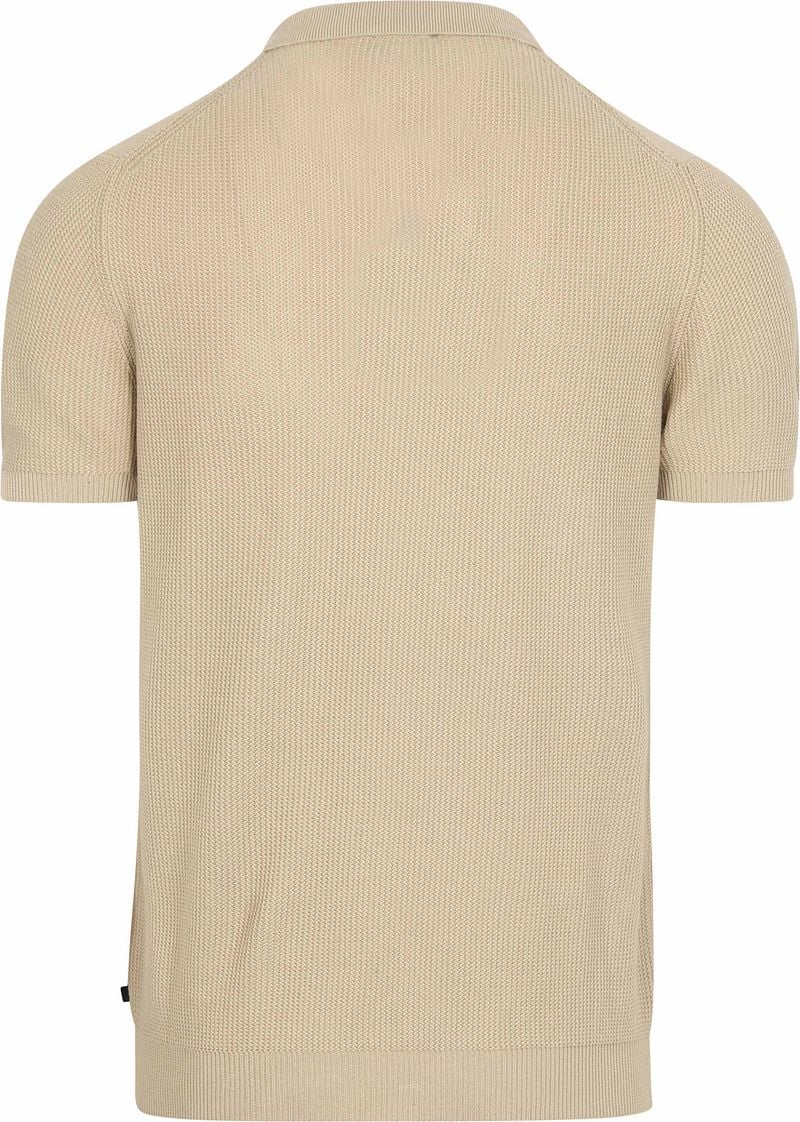Suitable Respect Polo Structure Knit Beige