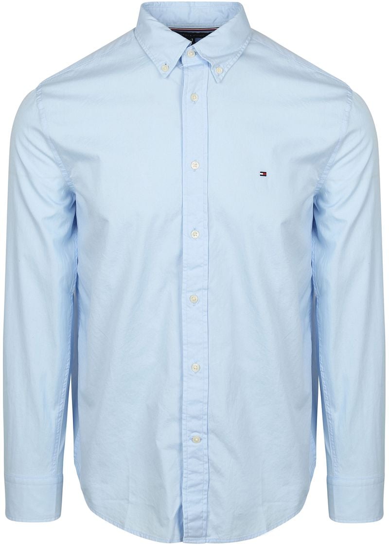 Tommy Hilfiger Poplin Hemd Flex Hellblau - Größe XXL günstig online kaufen