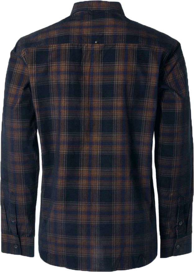 No Excess Overhemd Corduroy Ruit Navy