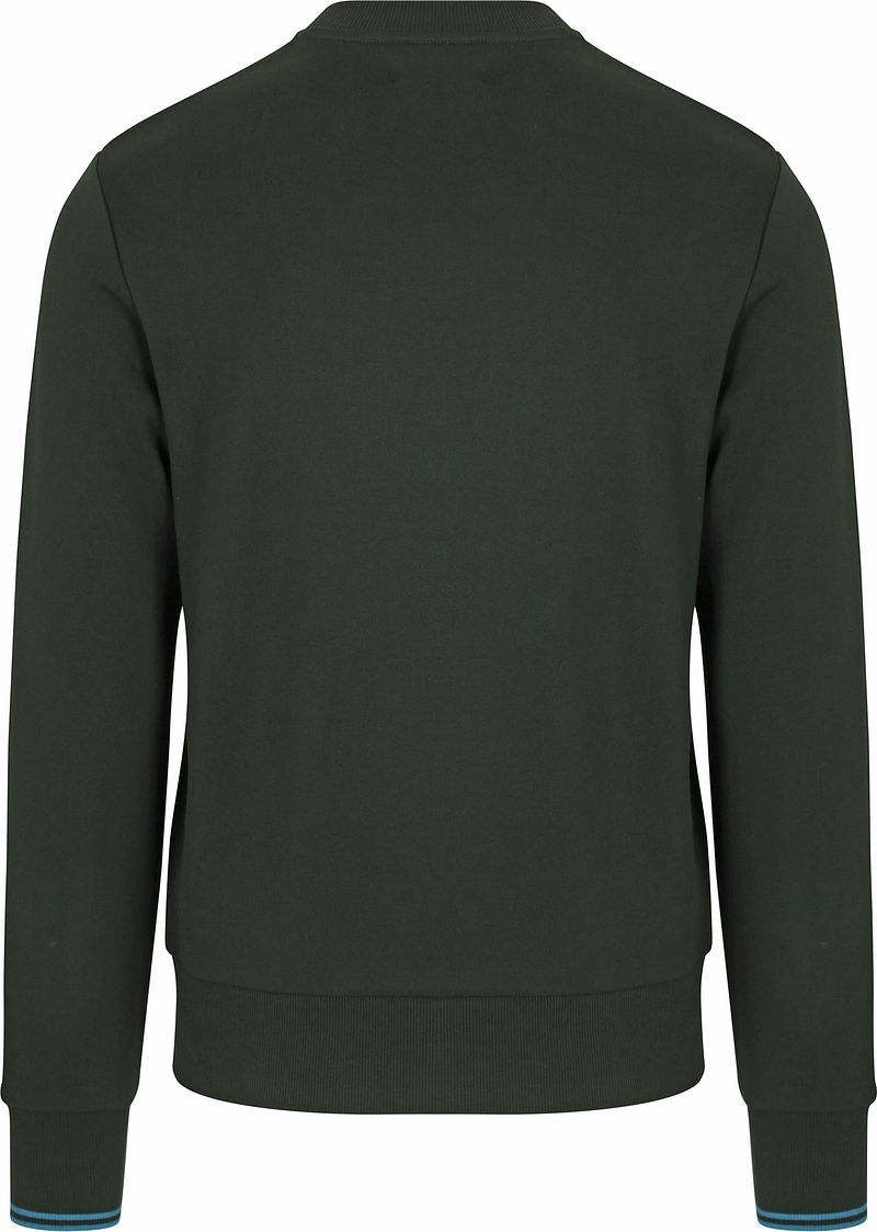 Fred Perry Sweater Logo Night Green