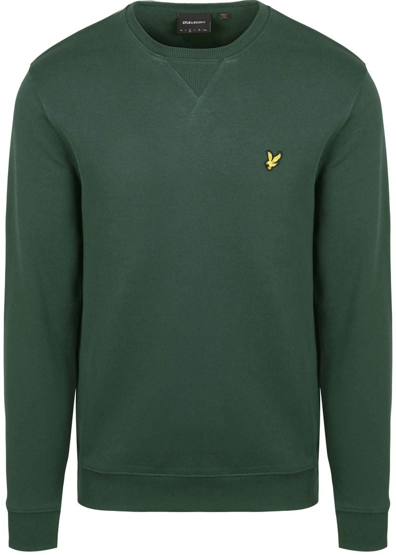 Lyle and Scott Lyle & Scott Sweater Argyle Teal Donkergroen