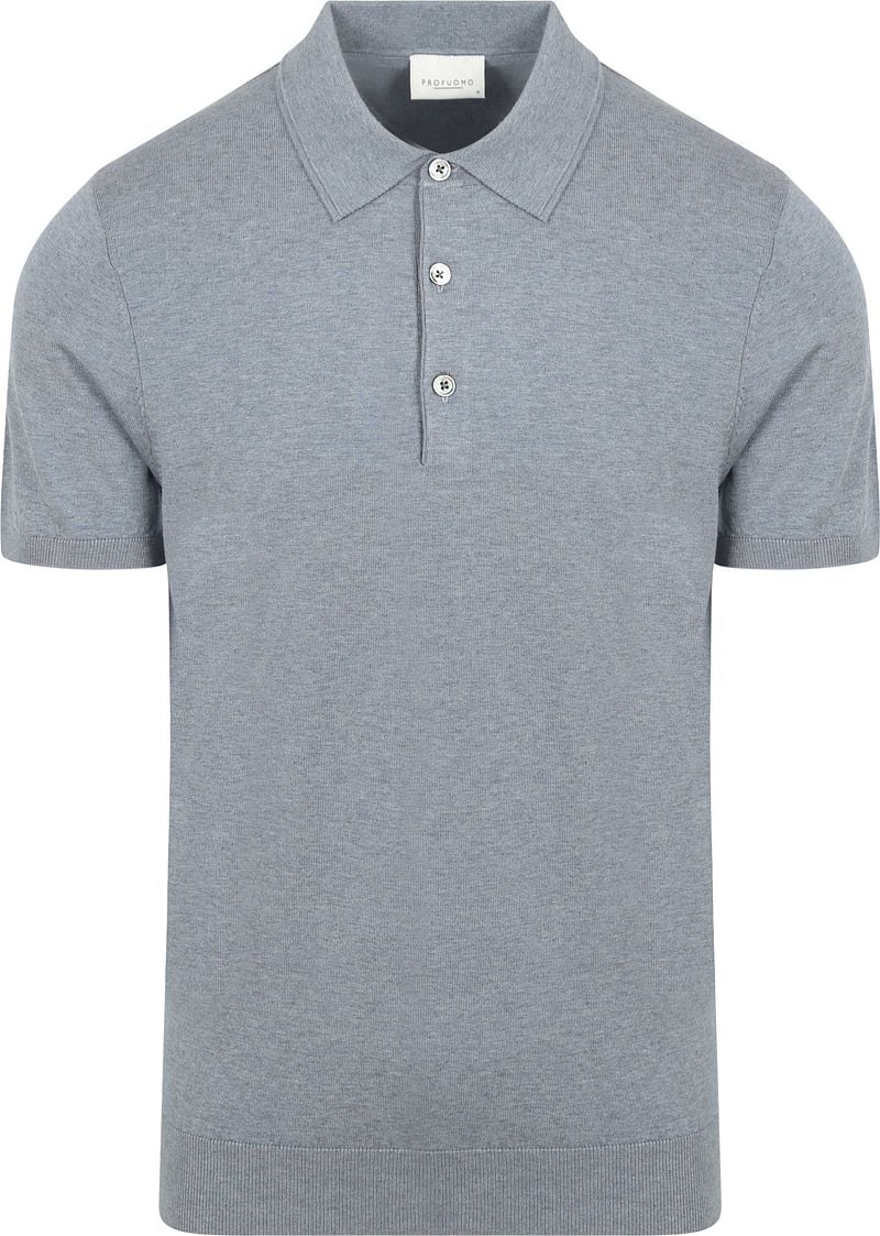 Profuomo Poloshirt Luxury Knitted Blau - Größe S günstig online kaufen