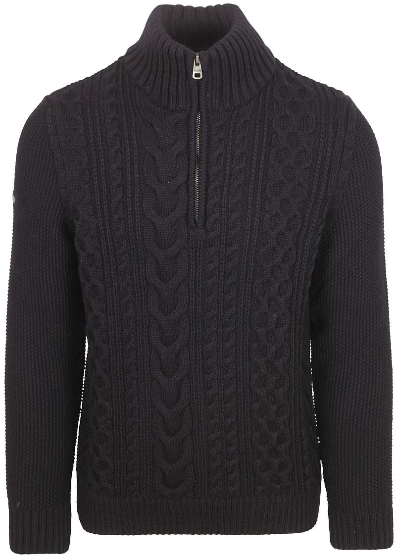 Superdry Half Zip Pullover Jacob Cable Navy - Größe XXL günstig online kaufen