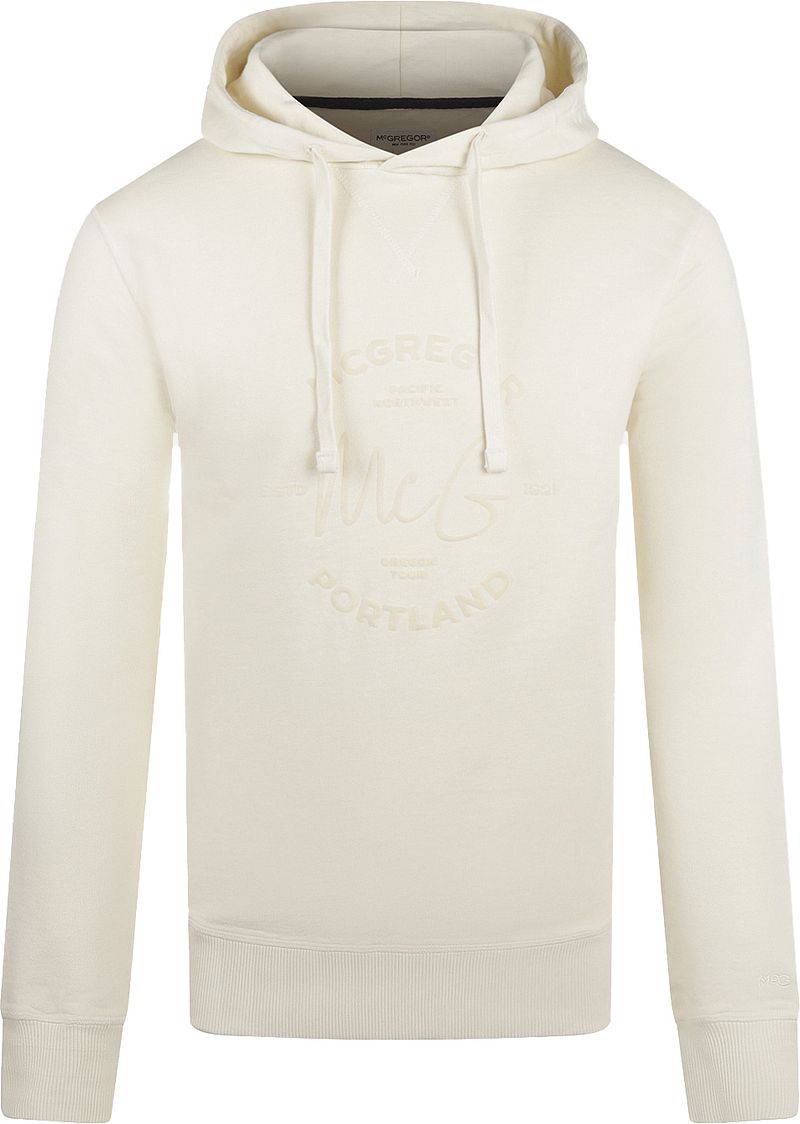 McGregor Hoodie Logo Ecru Blanc cassé Blanc taille L