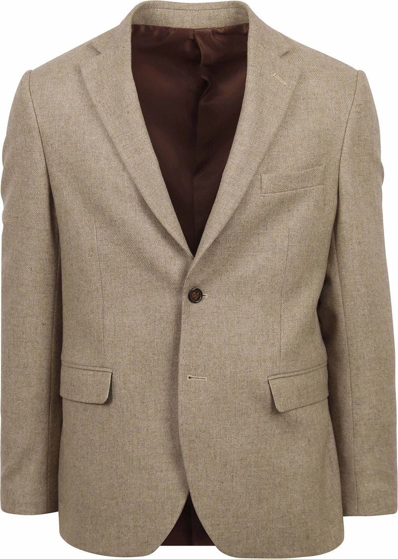 Suitable Tweed Blazer Beige - Größe 52 günstig online kaufen