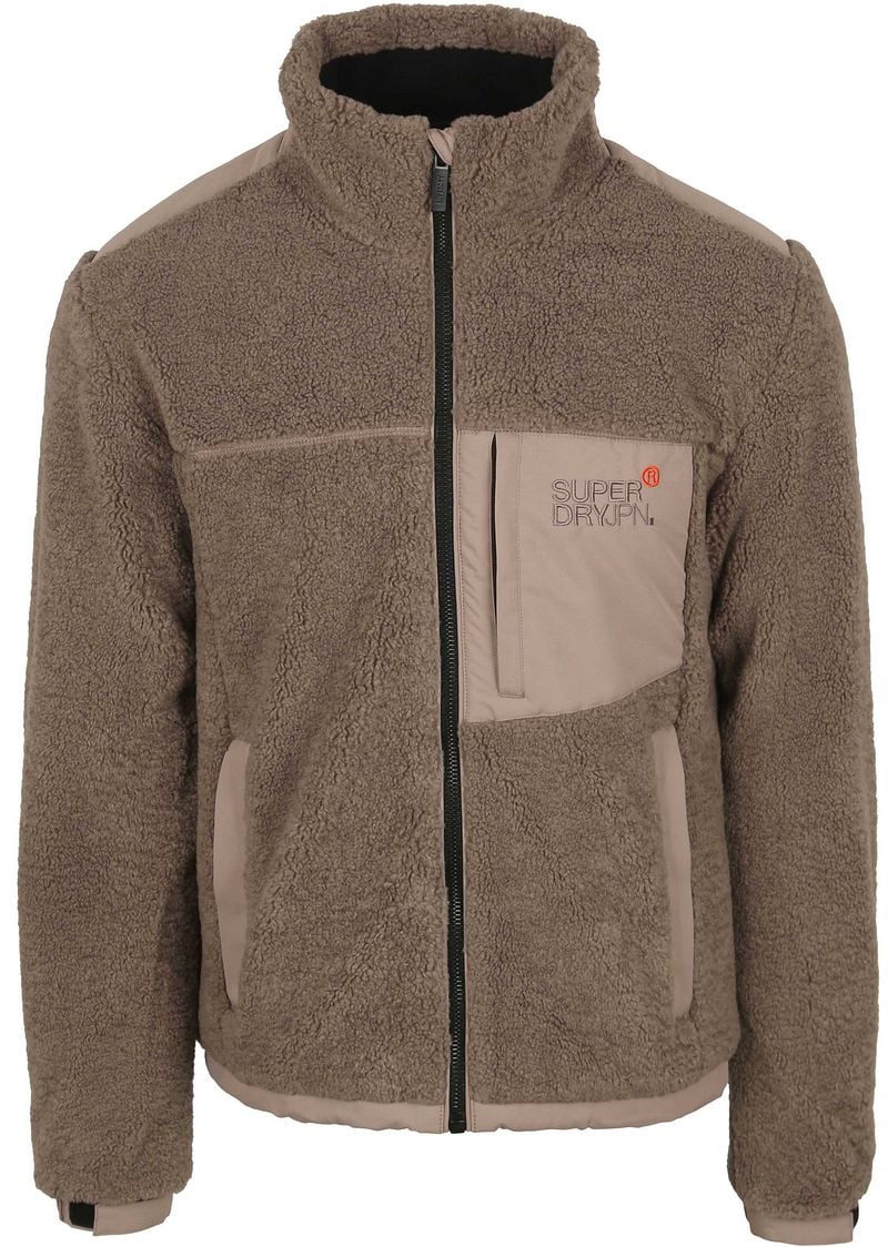 Superdry Bruine Vest voor Mannen Brown Heren