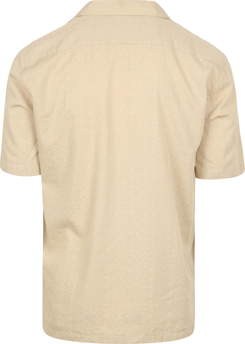 Marc O'Polo Crèpe Overhemd Short Sleeves Beige