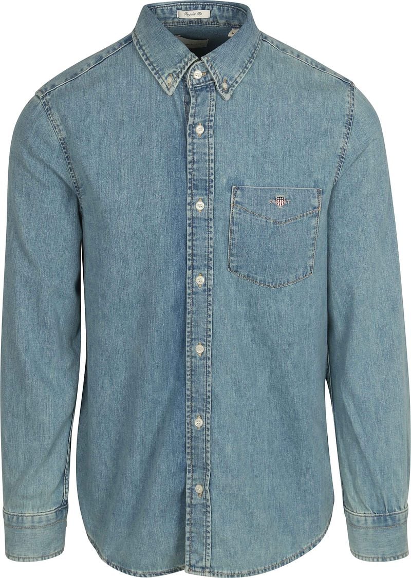 Gant Denim Hemd Hellblau - Größe XXL günstig online kaufen