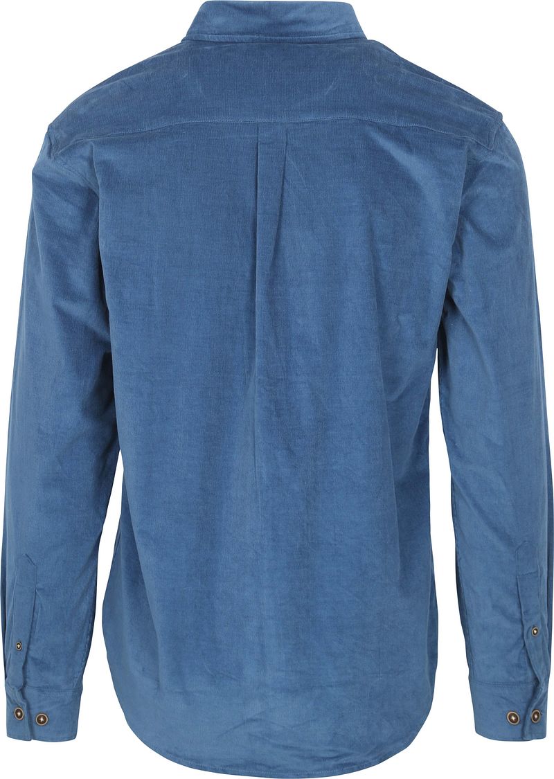 Anerkjendt Hemd Leif Corduroy Mid Blau - Größe S günstig online kaufen