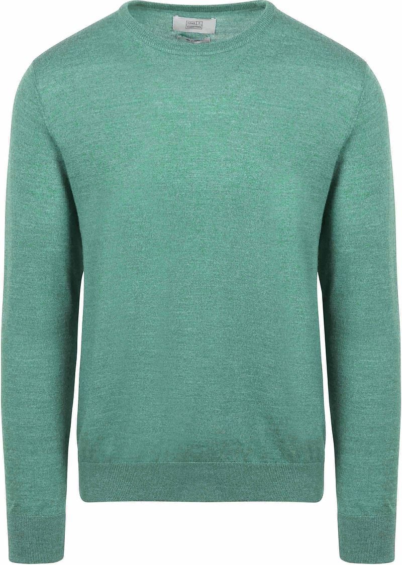 KING Essentials The John Pullover Merino Groen