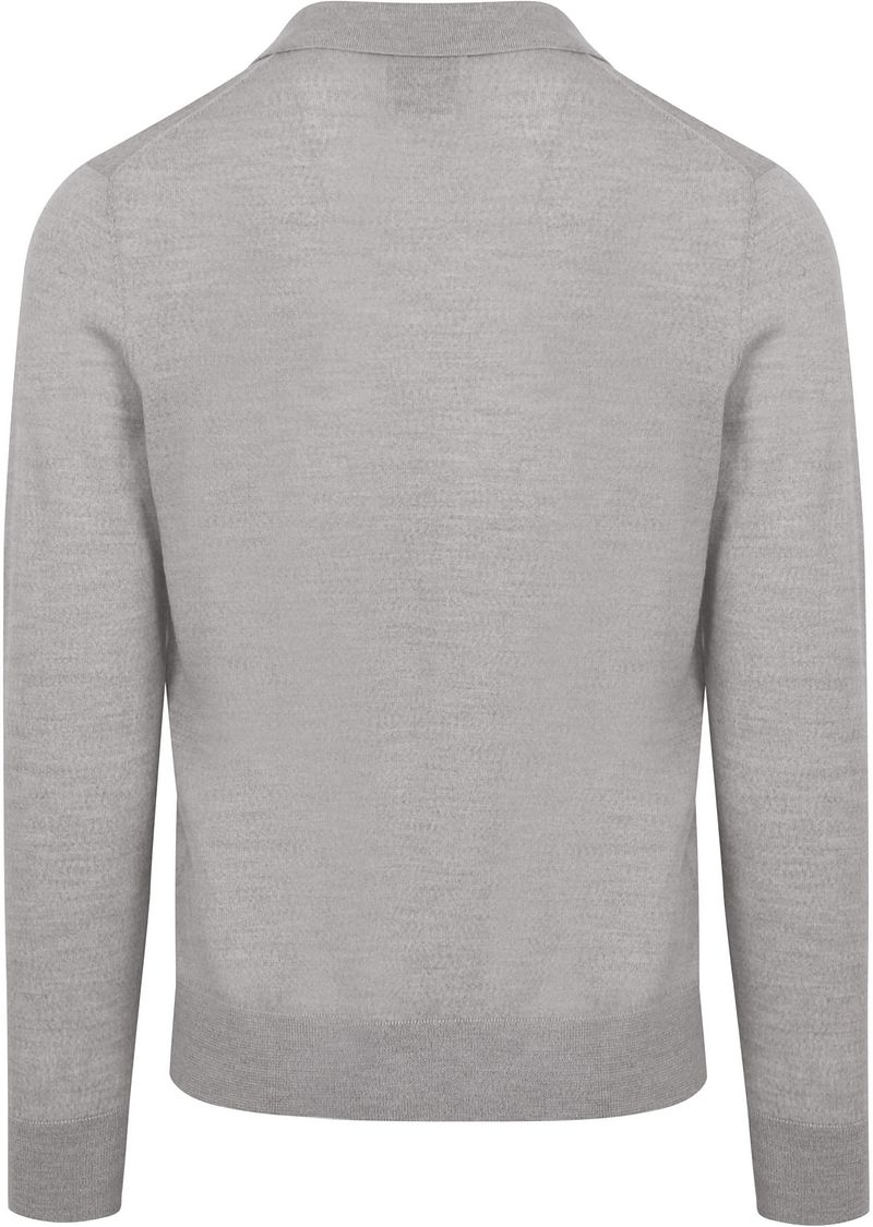 King Essentials The Robert Long Sleeve Poloshirt Merino Grau - Größe XXL günstig online kaufen