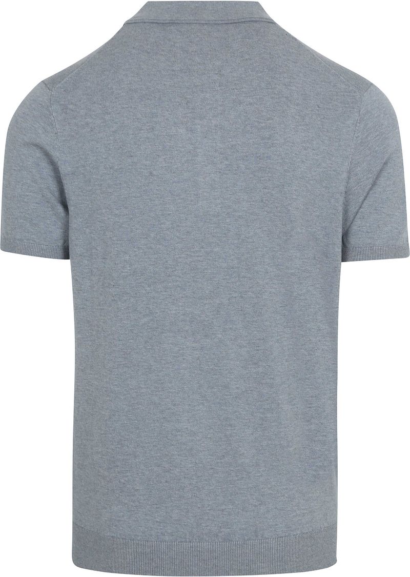 Profuomo Poloshirt Luxury Knitted Blauw