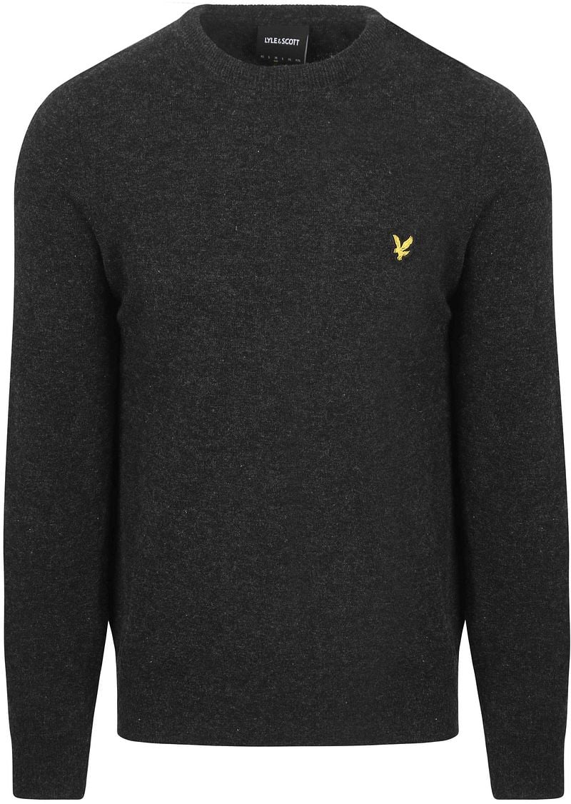 Lyle and Scott Lyle & Scott Pullover Lamswol Zwart
