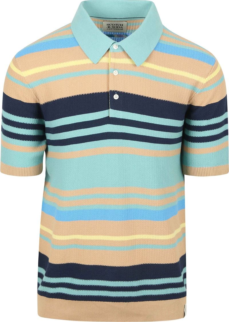 Scotch & Soda Regular fit poloshirt met structuurmotief