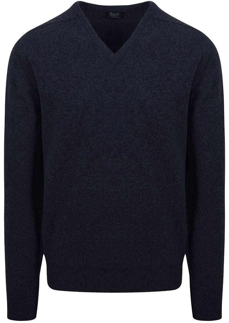 William Lockie Pullover Lambswool V Midnight Navy - Größe M günstig online kaufen