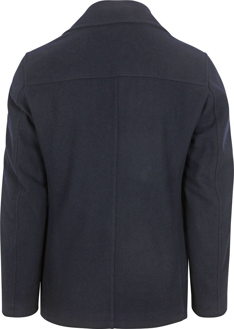Suitable Caban Coat Wol Navy