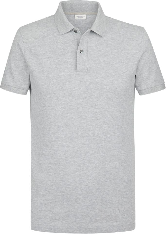 Profuomo Piqué Poloshirt Grijs