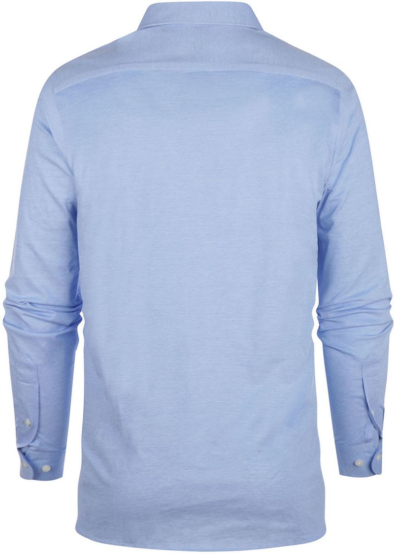 Steppin' Out Overhemd Stretch Piqué Lichtblauw