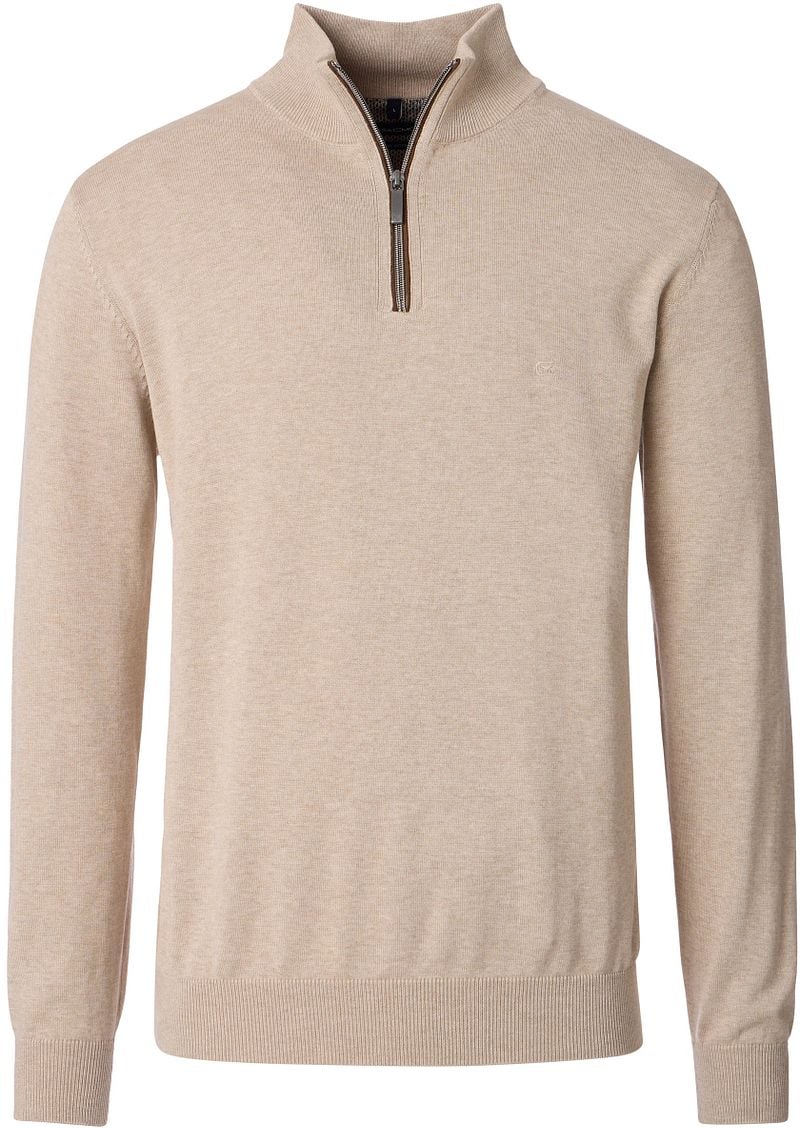 Casa Moda Halfzip Pullover Solid Beige - Größe 3XL günstig online kaufen