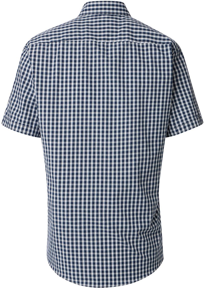 Casa Moda Short Sleeve Overhemd Check Navy
