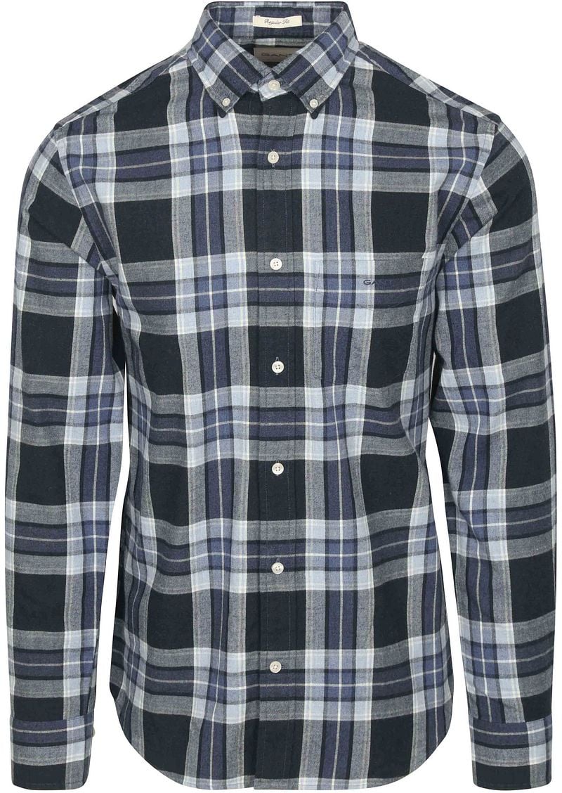 Gant Hemd Tartan Kariert Blau - Größe XXL günstig online kaufen