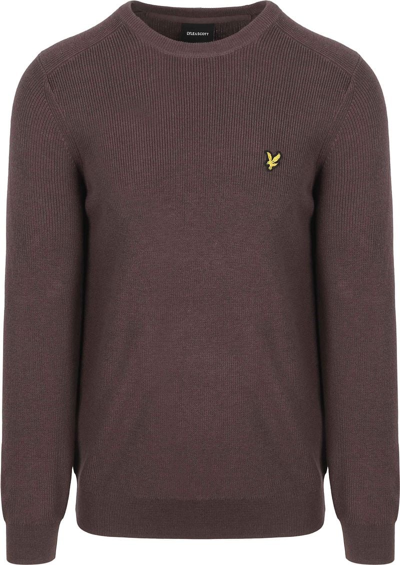 Lyle and Scott Lyle & Scott Rib Pullover Bruin
