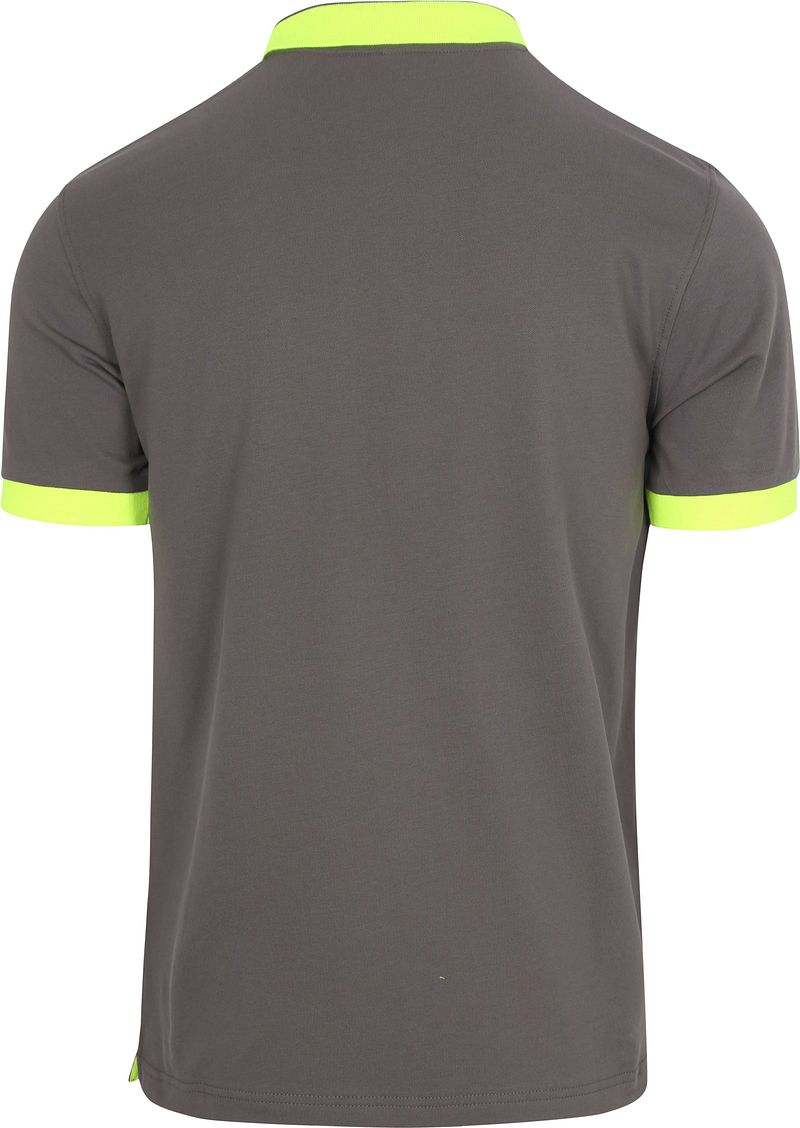 Sun68 Poloshirt Big Stripe Fluo Antraciet