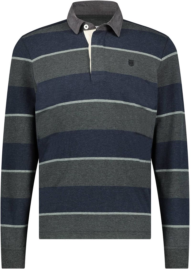 State of Art Polo Rayé Foncé Vert foncé Vert Bleu Bleu foncé taille M