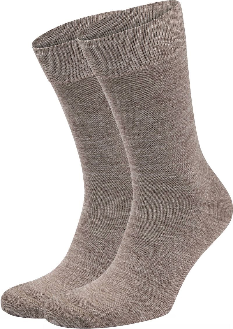Suitable Chaussettes Mérinos Lot de 2 Gris Taupe taille 43-46