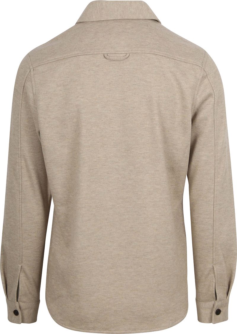 Profuomo Overshirt Knitted Wolmix Beige